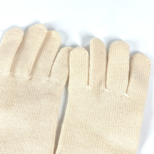 FENDI gloves wool pink Zucca Women Used Authentic