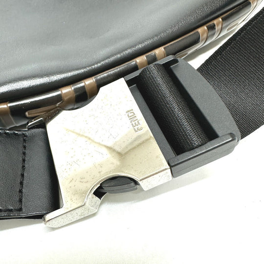 FENDI Sling bag 7VA434 leather Brown Bag Cross Sling Bag Shoulder Bag Zucca mens Used Authentic
