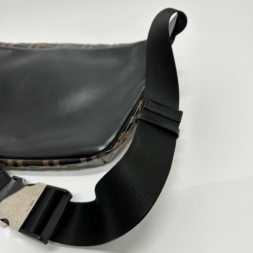 FENDI Sling bag 7VA434 leather Brown Bag Cross Sling Bag Shoulder Bag Zucca mens Used Authentic