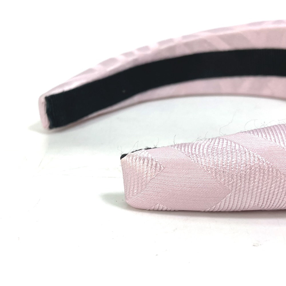 FENDI hair accessory FXQ646 silk pink Zucca Women Used Authentic