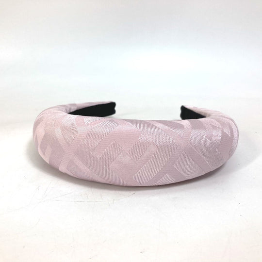 FENDI hair accessory FXQ646 silk pink Zucca Women Used Authentic