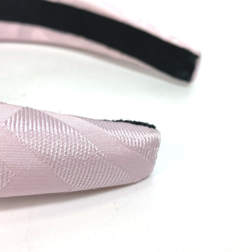 FENDI hair accessory FXQ646 silk pink Zucca Women Used Authentic