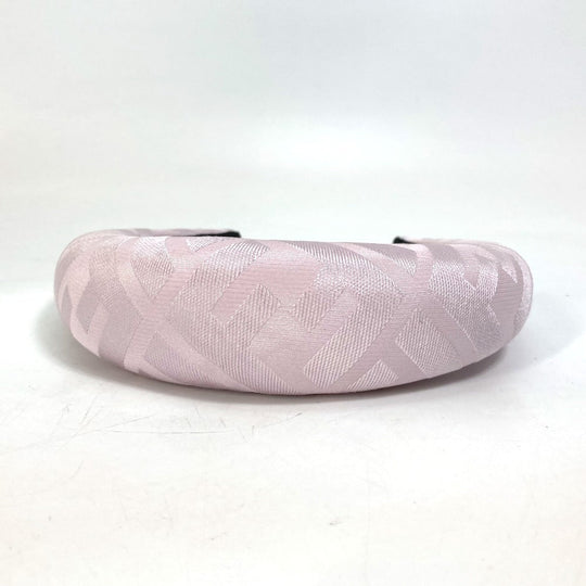 FENDI hair accessory FXQ646 silk pink Zucca Women Used Authentic
