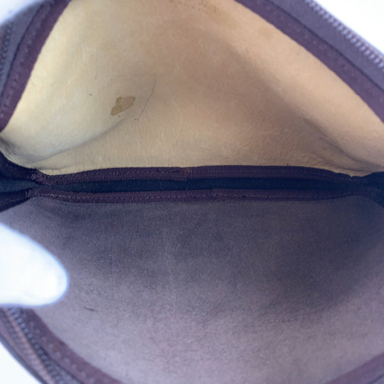LOEWE Shoulder Bag Suede, Leather Brown Crossbody Shoulder Bag Pochette Camera Bag anagram Women Used Authentic