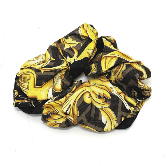 FENDI hair accessory silk black Versace collaboration versace Fendace FENDACE Women Used Authentic