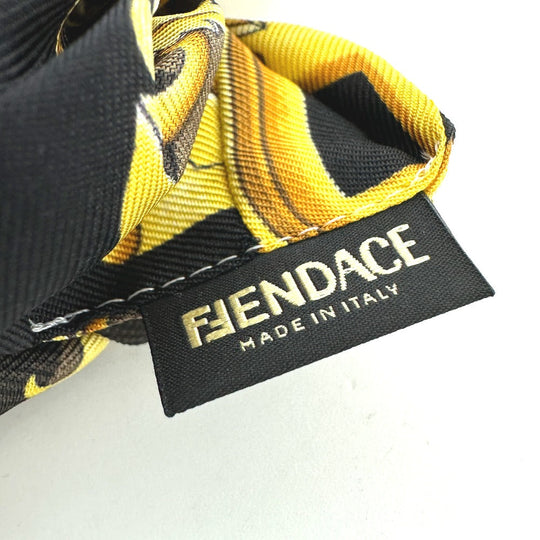 FENDI hair accessory silk black Versace collaboration versace Fendace FENDACE Women Used Authentic