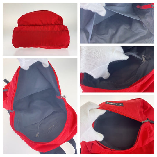 BALENCIAGA Backpack 503221 Nylon red red black black Backpack Backpack Explorer mens Used Authentic