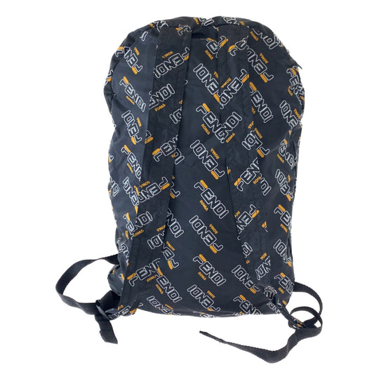 FENDI Backpack Nylon Black black Backpack Backpack Eco Bag Phila Collaboration Foldable Women Used Authentic