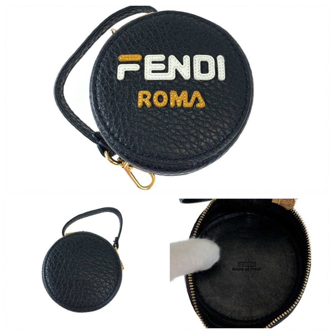 FENDI Backpack Nylon Black black Backpack Backpack Eco Bag Phila Collaboration Foldable Women Used Authentic