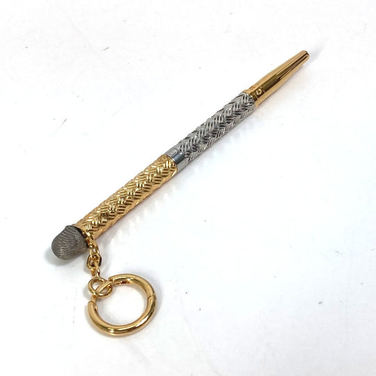 FENDI pen metal Silver CHAOS collaboration scribble pen Women Used Authentic