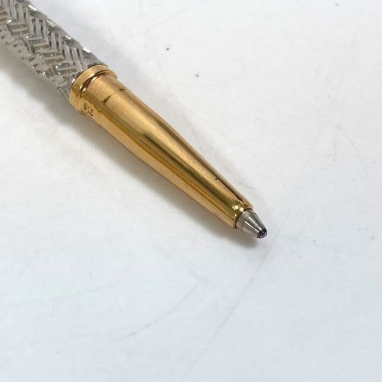 FENDI pen metal Silver CHAOS collaboration scribble pen Women Used Authentic