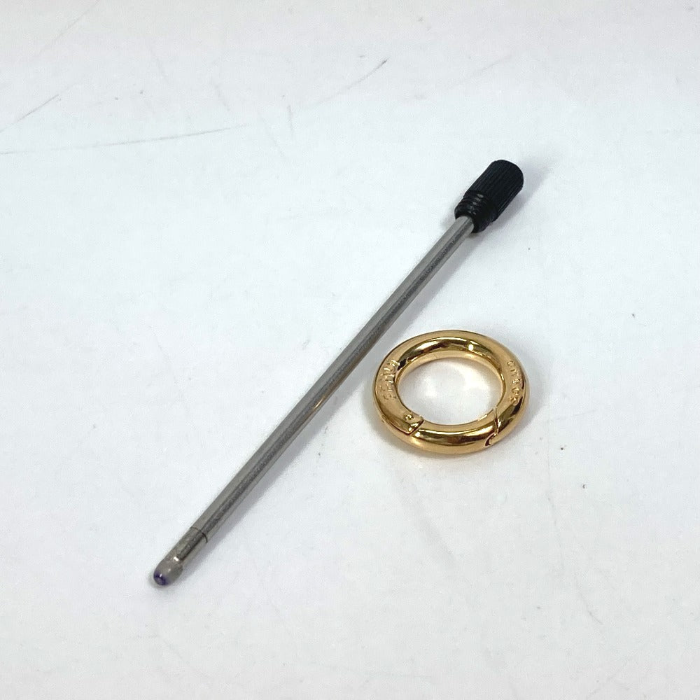 FENDI pen metal Silver CHAOS collaboration scribble pen Women Used Authentic