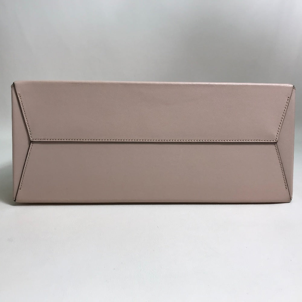 FENDI Tote Bag 8BH383 leather Light pink Shopping bag Women Used Authentic