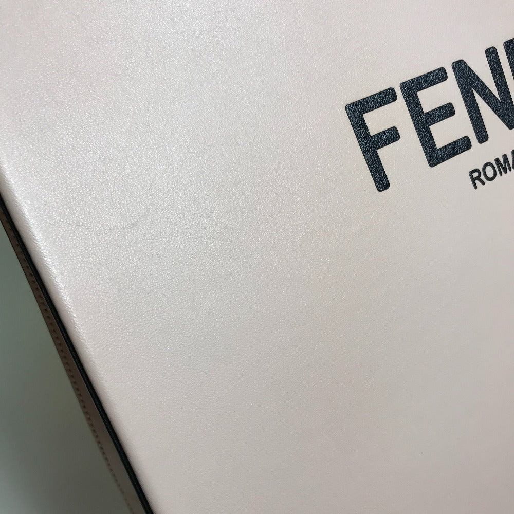 FENDI Tote Bag 8BH383 leather Light pink Shopping bag Women Used Authentic