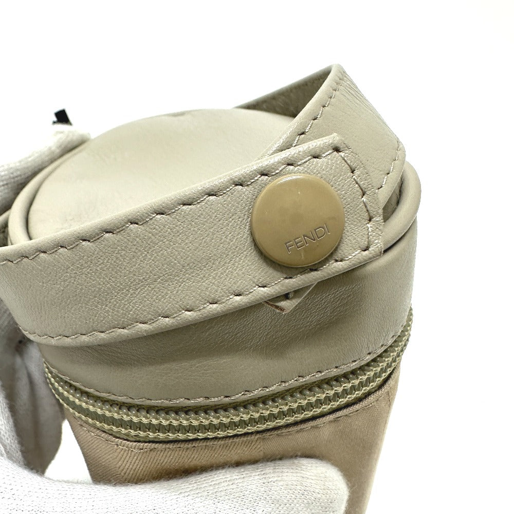 FENDI Bottle holder cotton beige baby bottle holder striped pecan Kids Used Authentic