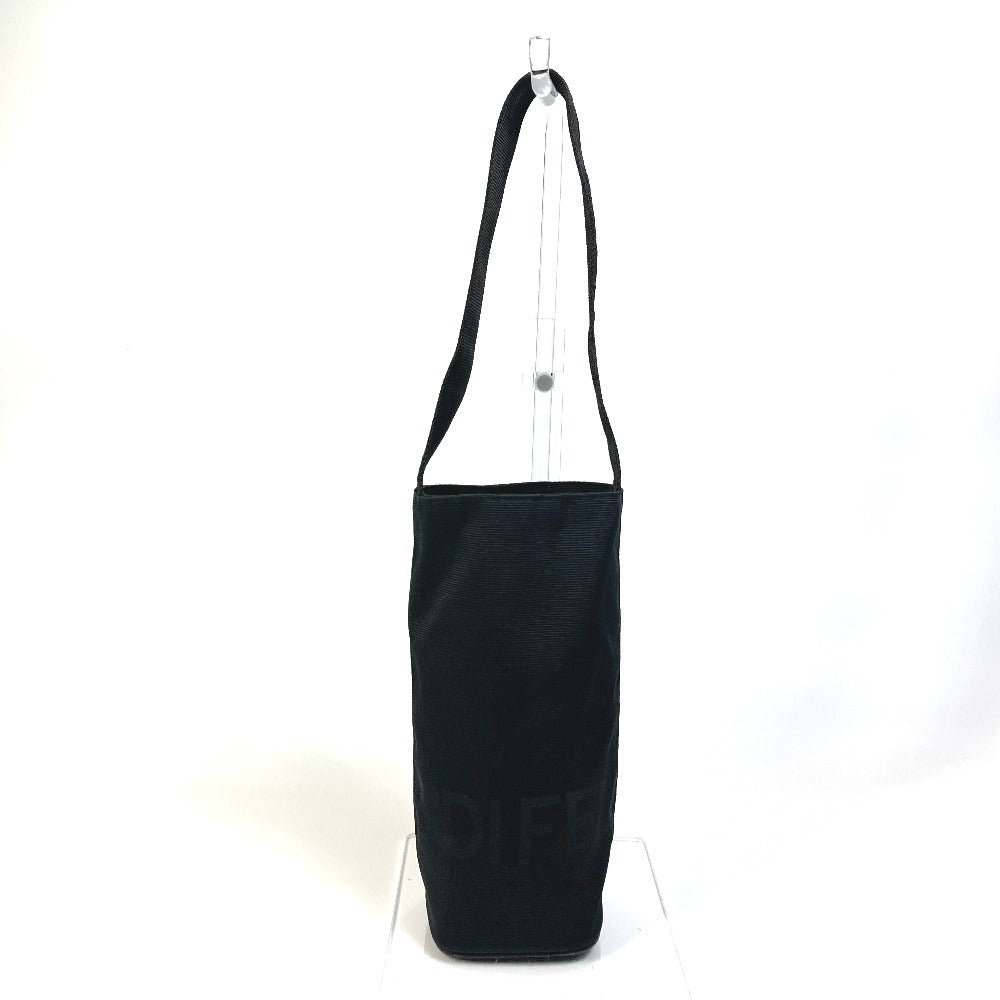 FENDI Bottle holder Nylon black logo unisex(Unisex) Used Authentic