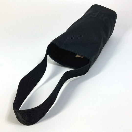 FENDI Bottle holder Nylon black logo unisex(Unisex) Used Authentic