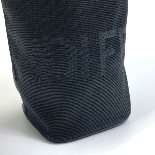 FENDI Bottle holder Nylon black logo unisex(Unisex) Used Authentic