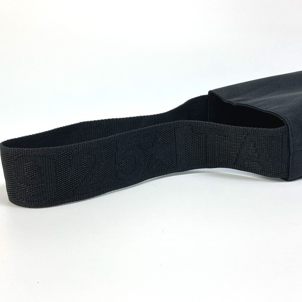 FENDI Bottle holder Nylon black logo unisex(Unisex) Used Authentic