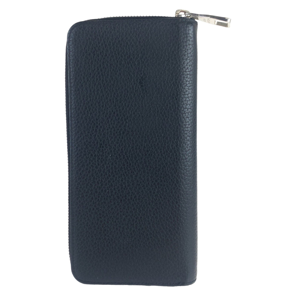 LOUIS VUITTON Long Wallet Purse M58804 leather Black Noir Long Wallet Purse Zip Around Taurillon Clemence Leather Zippy Wallet Vertical mens Used Authentic