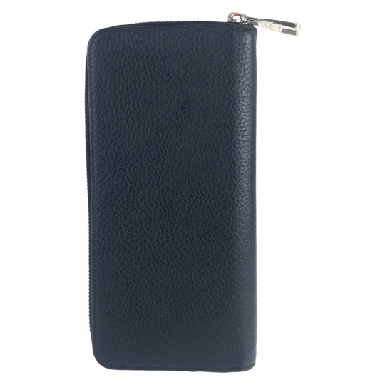 LOUIS VUITTON Long Wallet Purse M58804 leather Black Noir Long Wallet Purse Zip Around Taurillon Clemence Leather Zippy Wallet Vertical mens Used Authentic