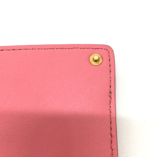 FENDI Pouch 7AR907 leather pink Peek-a-boo bag-in Women Used Authentic