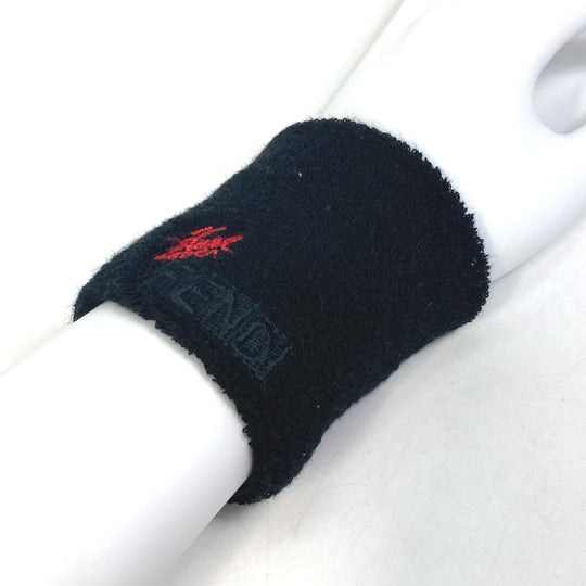 FENDI Wristband FAD015 cotton black pair Karl Lagerfeld unisex(Unisex) Used Authentic
