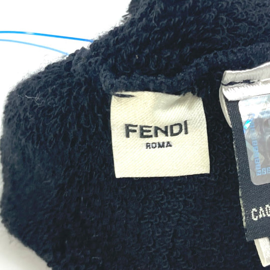 FENDI Wristband FAD015 cotton black pair Karl Lagerfeld unisex(Unisex) Used Authentic