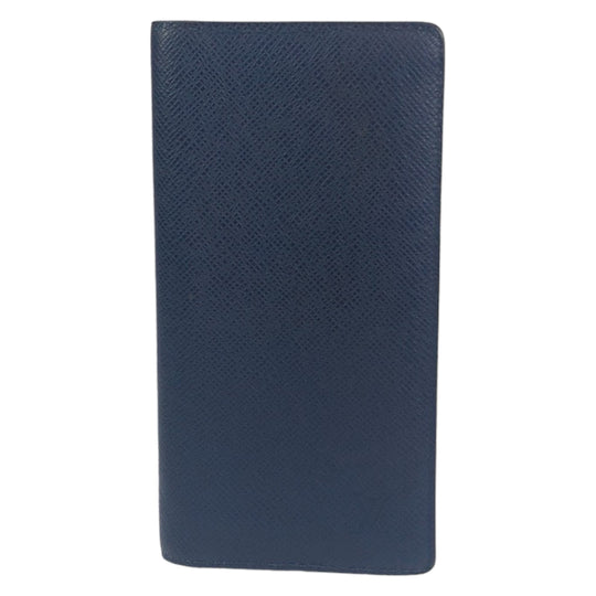 LOUIS VUITTON Long Wallet Purse M30501 Taiga Navy Midnight Long Wallet Purse Long wallet billfold Taiga Portefeuille Blaza mens Used Authentic