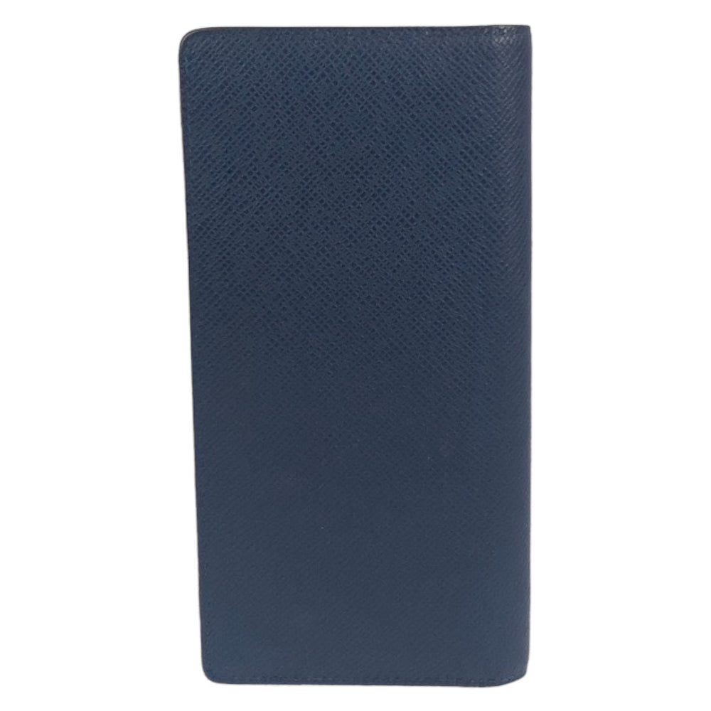LOUIS VUITTON Long Wallet Purse M30501 Taiga Navy Midnight Long Wallet Purse Long wallet billfold Taiga Portefeuille Blaza mens Used Authentic