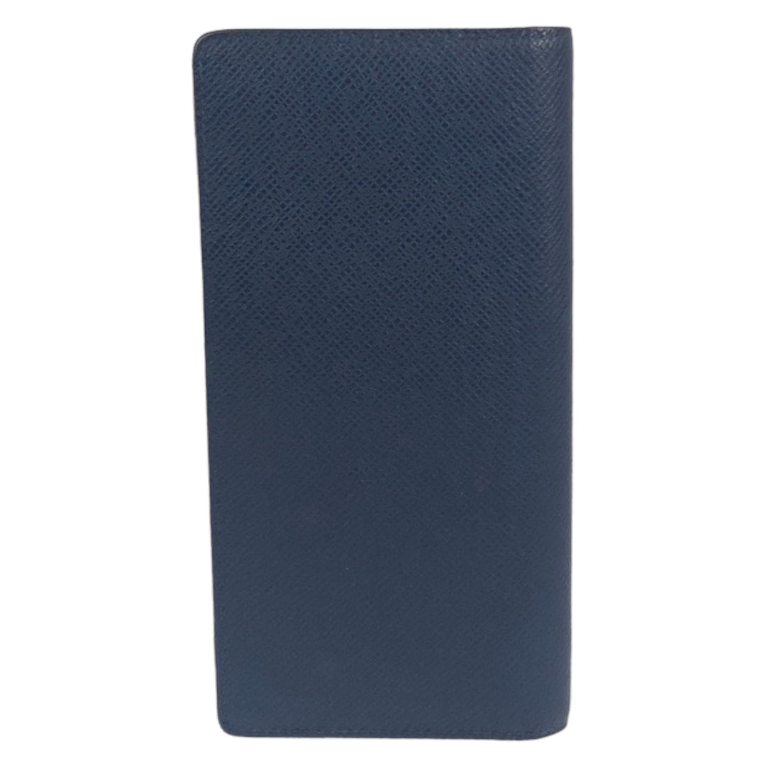 LOUIS VUITTON Long Wallet Purse M30501 Taiga Navy Midnight Long Wallet Purse Long wallet billfold Taiga Portefeuille Blaza mens Used Authentic