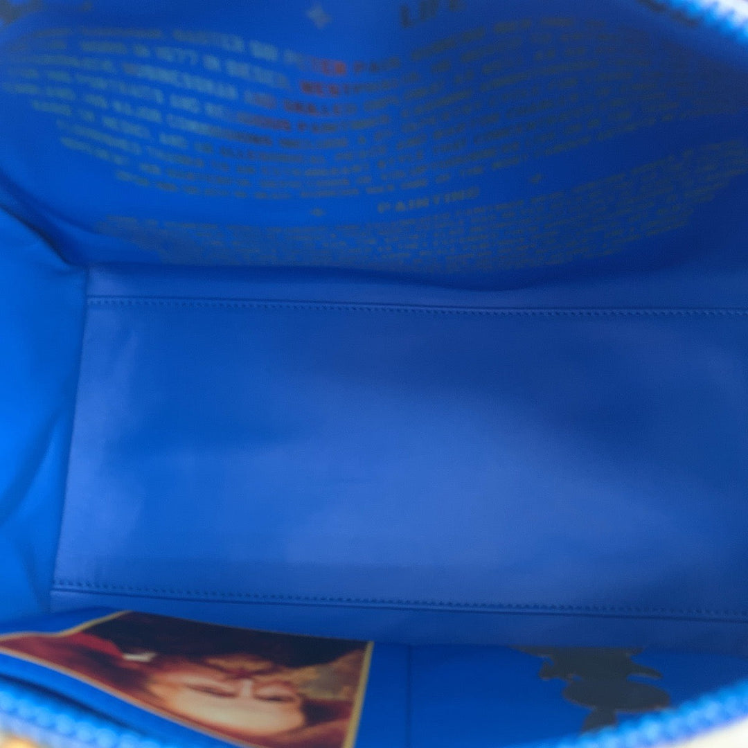 LOUIS VUITTON Boston Duffel bag PVC Blue blue Handbags Mini Boston Duffel bag Masters collection Speedy 30 Rubens Jeff Koons Women Used Authentic