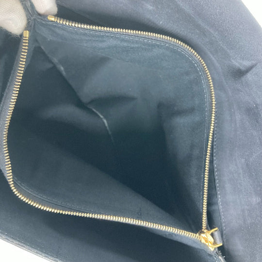 FENDI Clutch bag 8M0351 leather black FF logo mens Used Authentic
