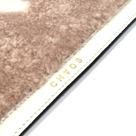 FENDI Other miscellaneous goods 7AR921 Leather, Fur pink CHAOS collaboration logo PC cover, computer cover, IPAD cover Women Used Authentic