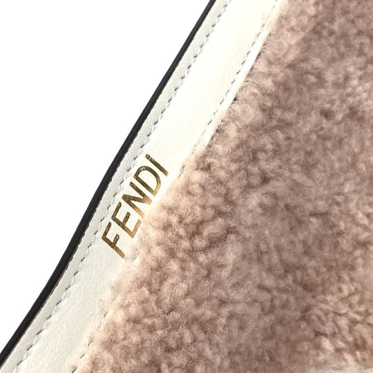 FENDI Other miscellaneous goods 7AR921 Leather, Fur pink CHAOS collaboration logo PC cover, computer cover, IPAD cover Women Used Authentic