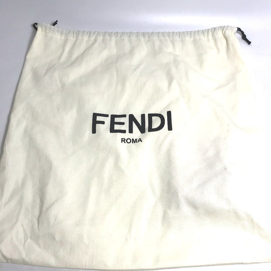 FENDI Tote Bag 8BH357 Coated canvas white Joshua Vides Collaboration Shopper bag mens Used Authentic