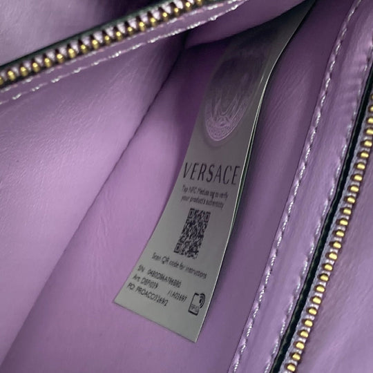 FENDI Handbag PVC / Leather Brown Versace collaboration VERSACE la medusa satchel bag zucca Women Used Authentic