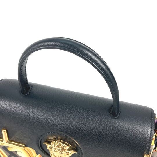 FENDI Handbag PVC / Leather Brown Versace collaboration VERSACE la medusa satchel bag zucca Women Used Authentic