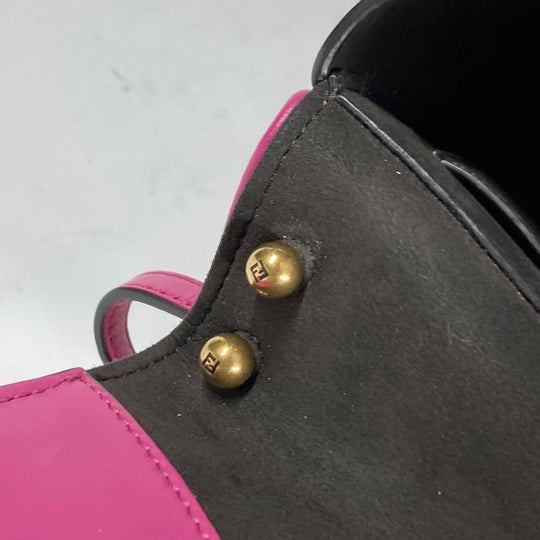 FENDI Shoulder Bag  8BS082  leather purple Come on Small Women Used Authentic