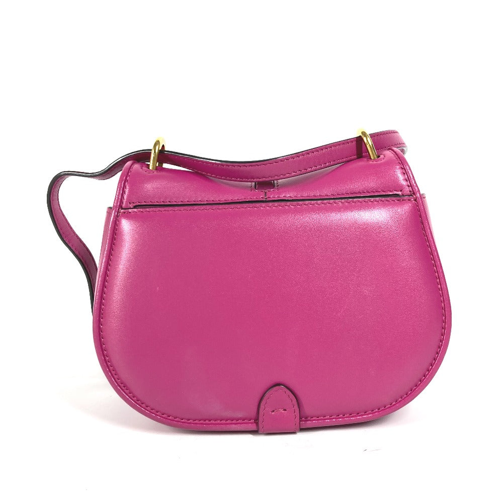 FENDI Shoulder Bag  8BS082  leather purple Come on Small Women Used Authentic