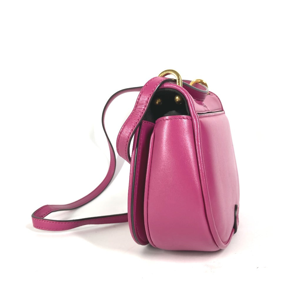 FENDI Shoulder Bag  8BS082  leather purple Come on Small Women Used Authentic