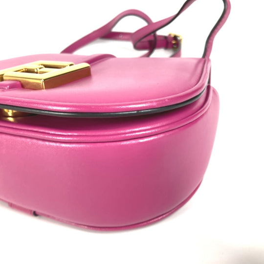 FENDI Shoulder Bag  8BS082  leather purple Come on Small Women Used Authentic