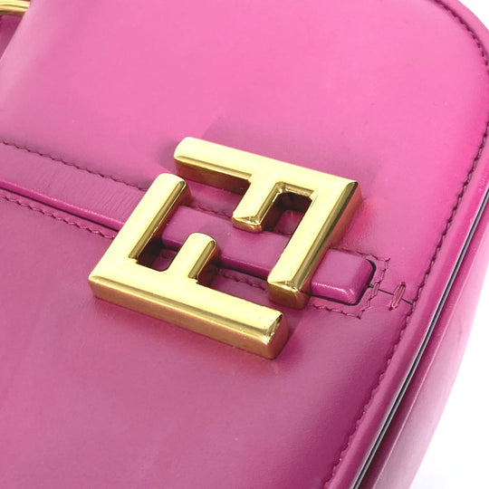 FENDI Shoulder Bag  8BS082  leather purple Come on Small Women Used Authentic