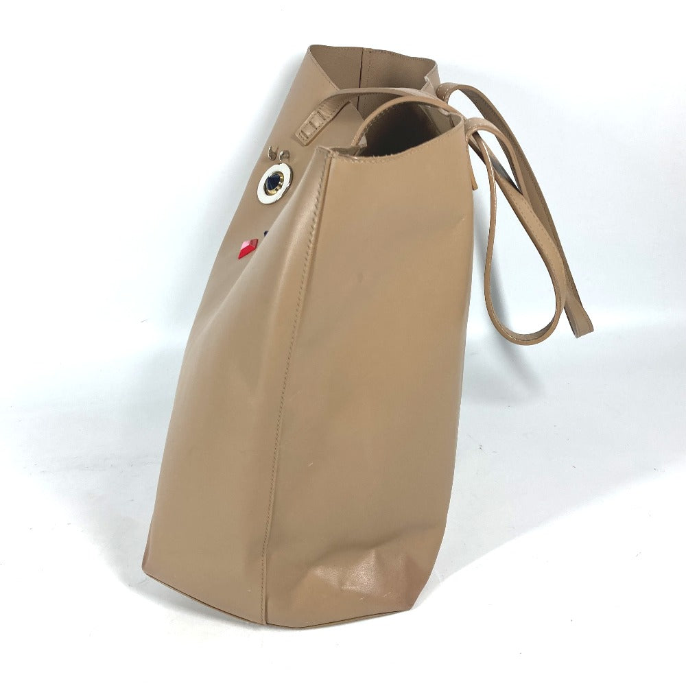 FENDI Tote Bag leather beige Hypnotize