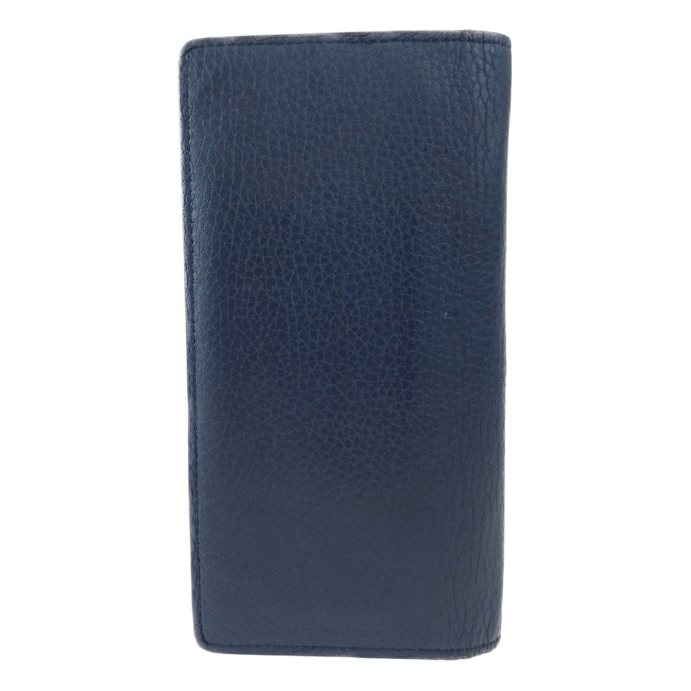 LOUIS VUITTON Long Wallet Purse M58818 leather Ocean Navy Long Wallet Purse Bifold Wallet Taurillon Clemence Leather Portefeuille Braza mens Used Authentic