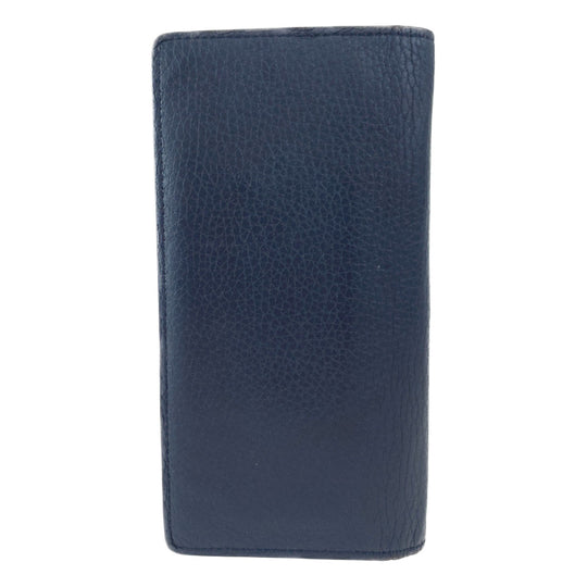 LOUIS VUITTON Long Wallet Purse M58818 leather Ocean Navy Long Wallet Purse Bifold Wallet Taurillon Clemence Leather Portefeuille Braza mens Used Authentic