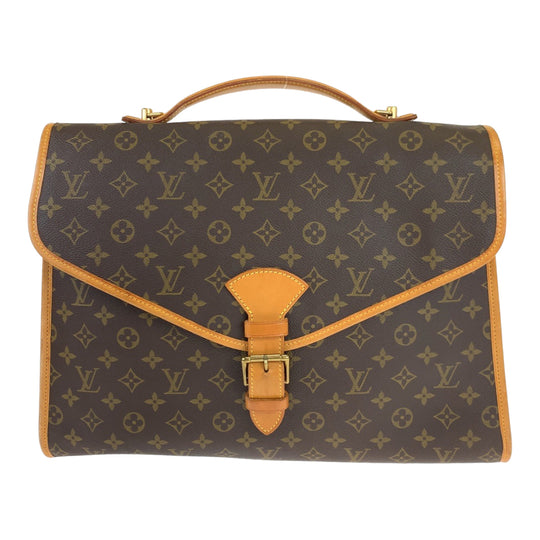 LOUIS VUITTON Business bag M51120 PVC Brown Business Bag 2way Crossbody Shoulder Bag Unisex Monogram Beverly MM mens Used Authentic