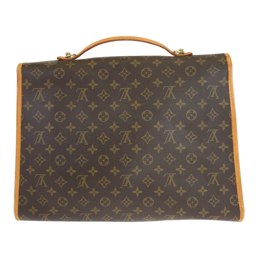 LOUIS VUITTON Business bag M51120 PVC Brown Business Bag 2way Crossbody Shoulder Bag Unisex Monogram Beverly MM mens Used Authentic