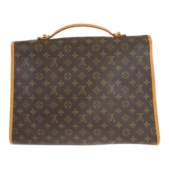LOUIS VUITTON Business bag M51120 PVC Brown Business Bag 2way Crossbody Shoulder Bag Unisex Monogram Beverly MM mens Used Authentic