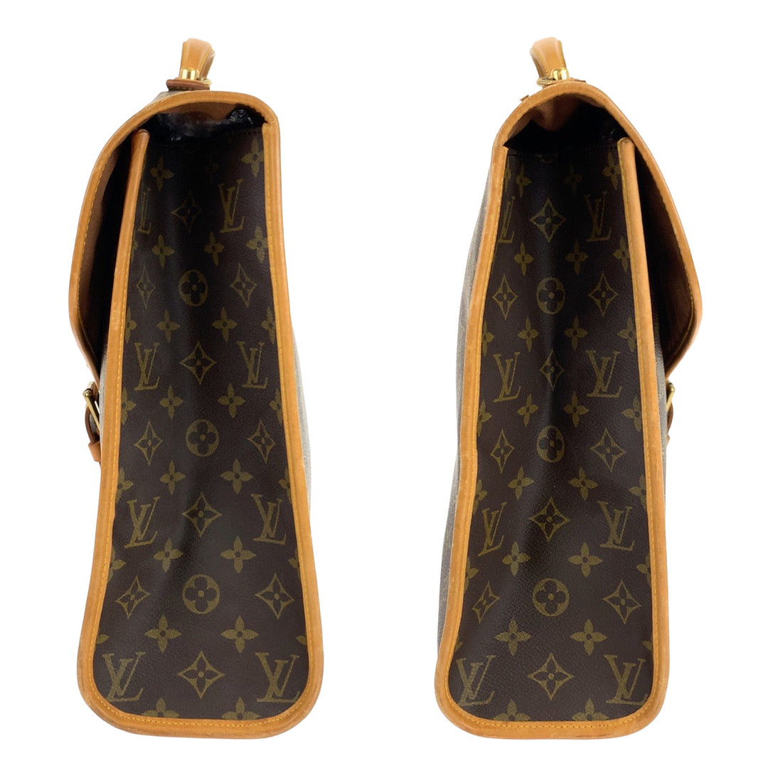 LOUIS VUITTON Business bag M51120 PVC Brown Business Bag 2way Crossbody Shoulder Bag Unisex Monogram Beverly MM mens Used Authentic